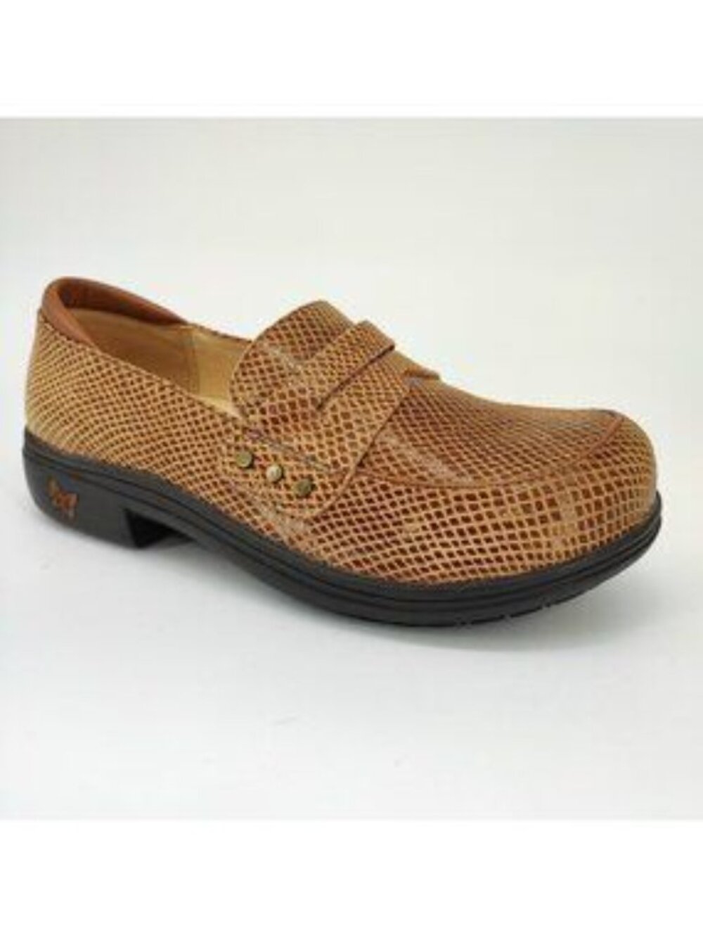 Algeria Women's Brown Taylor Pro Snake Print Cuban Heel Dress Loafer Size 10
